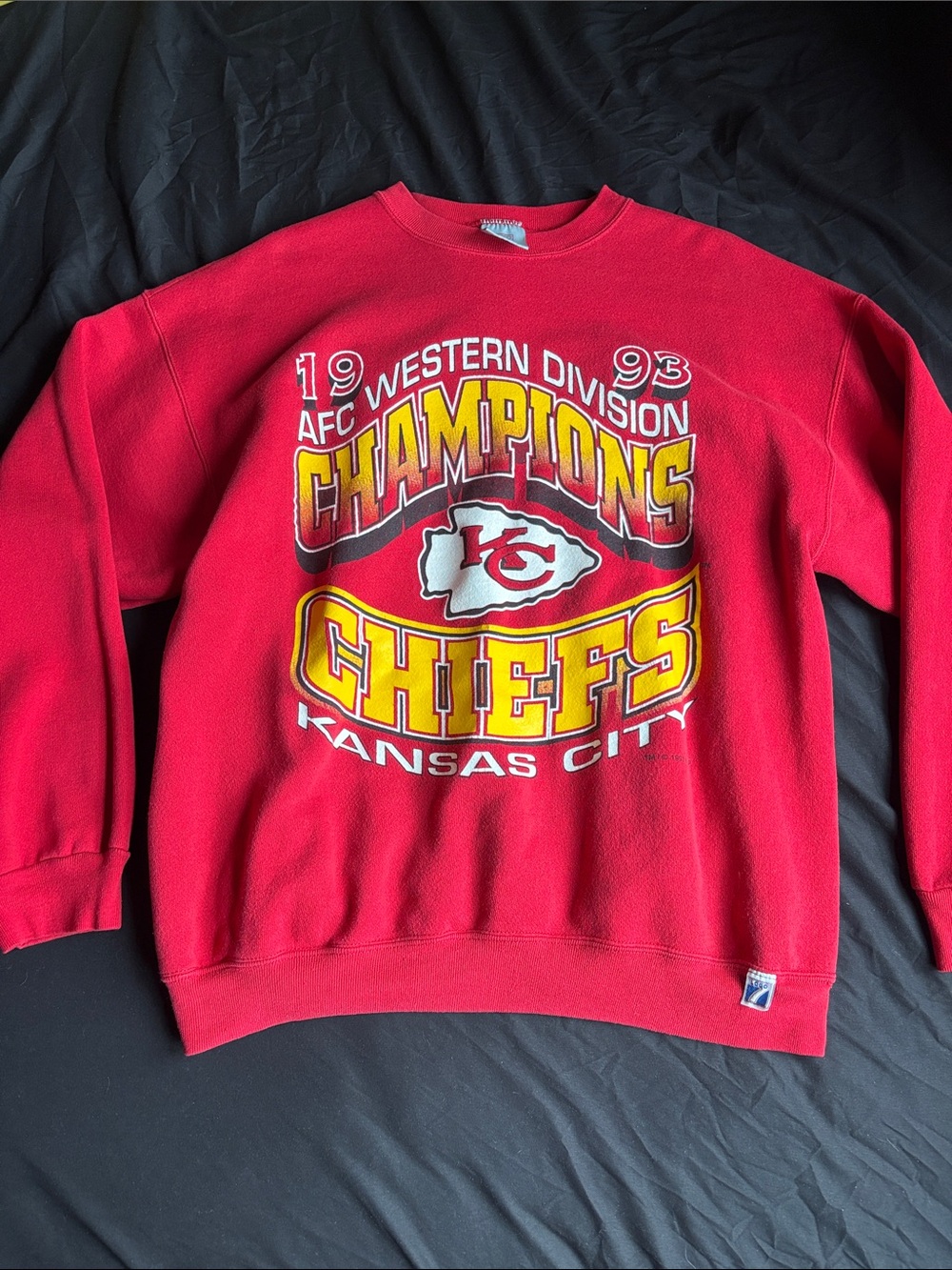 Kansas City Chiefs Red AFC Western Division Champions Sweatshirt